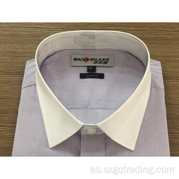 Camisa de manga larga con cuello alto masculino de nueva llegada